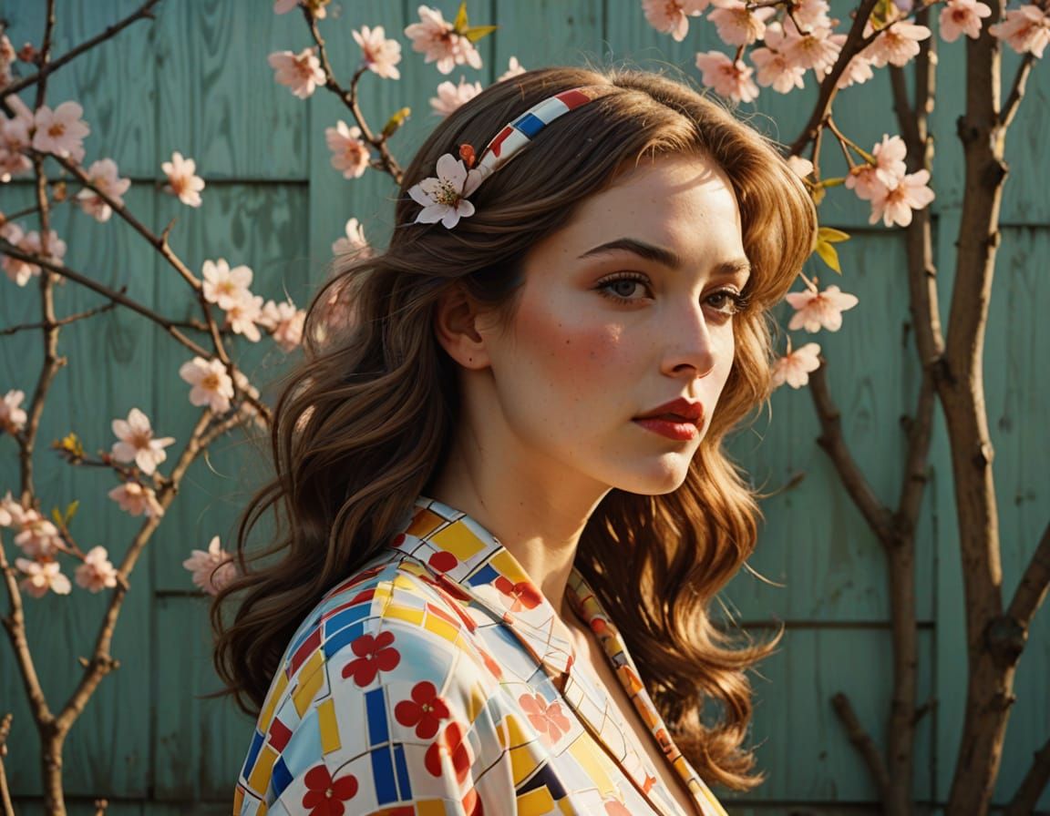 Amber Halos: Rebellious Energy in Golden Hour