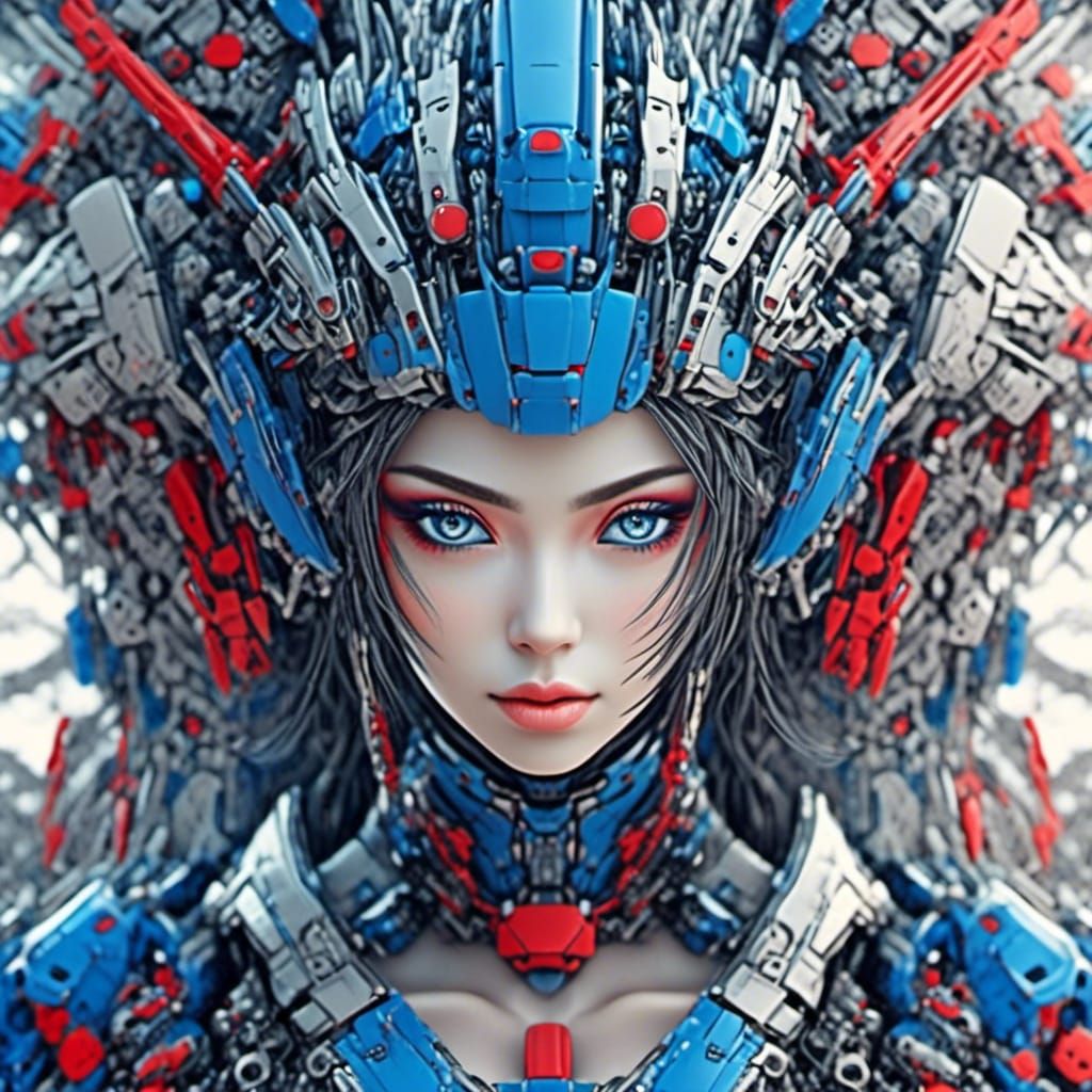 Life's Journey: A Pop Art Marble Portrait