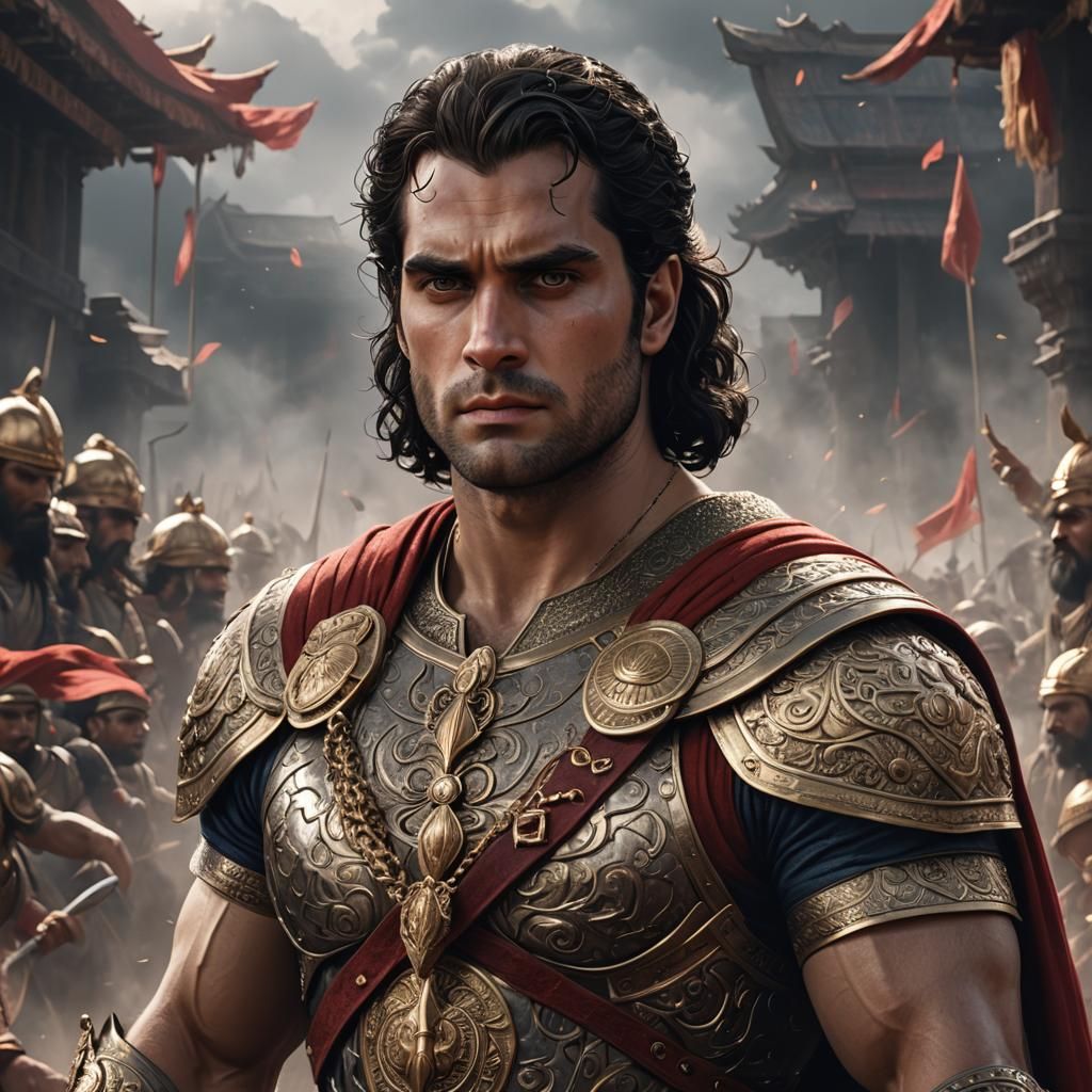 Karna from Mahabharata in 3D Anime Art