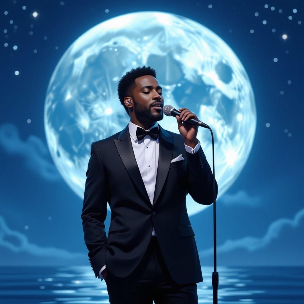 Singer Carves Legacy Crescent on Moonlit Stage