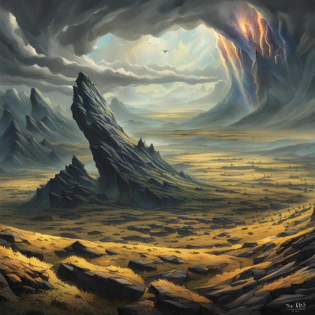 Dramatic Geological Rift Landscape