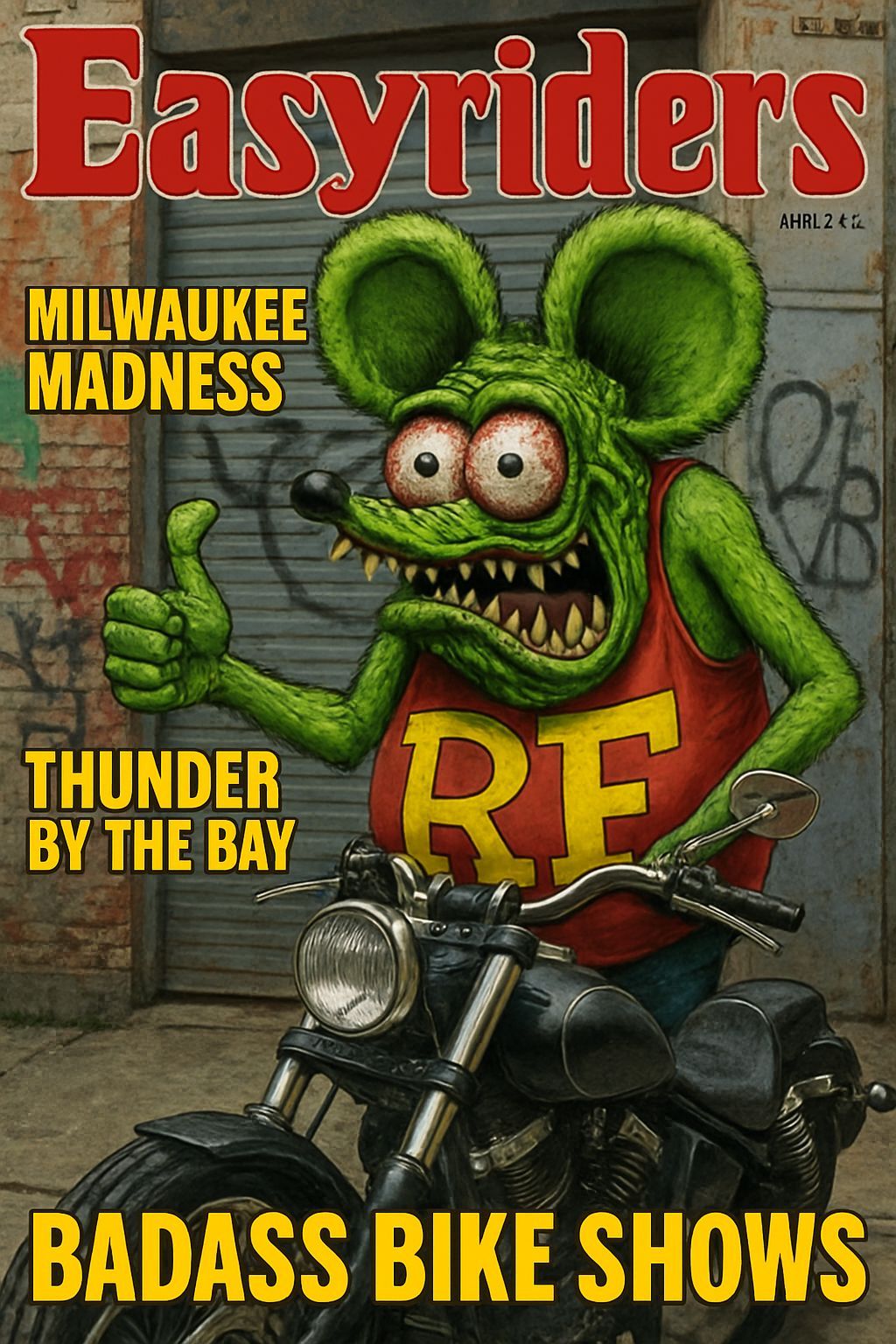 Easyriders Magazine Cover with Ratfink Monster