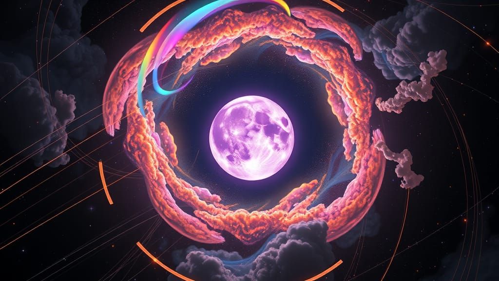 cosmic rain moon