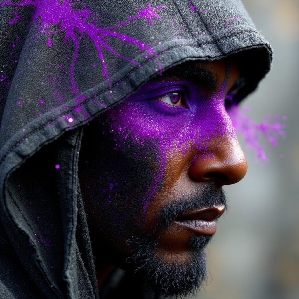 Gritty Latino Druid in Dark Fantasy World