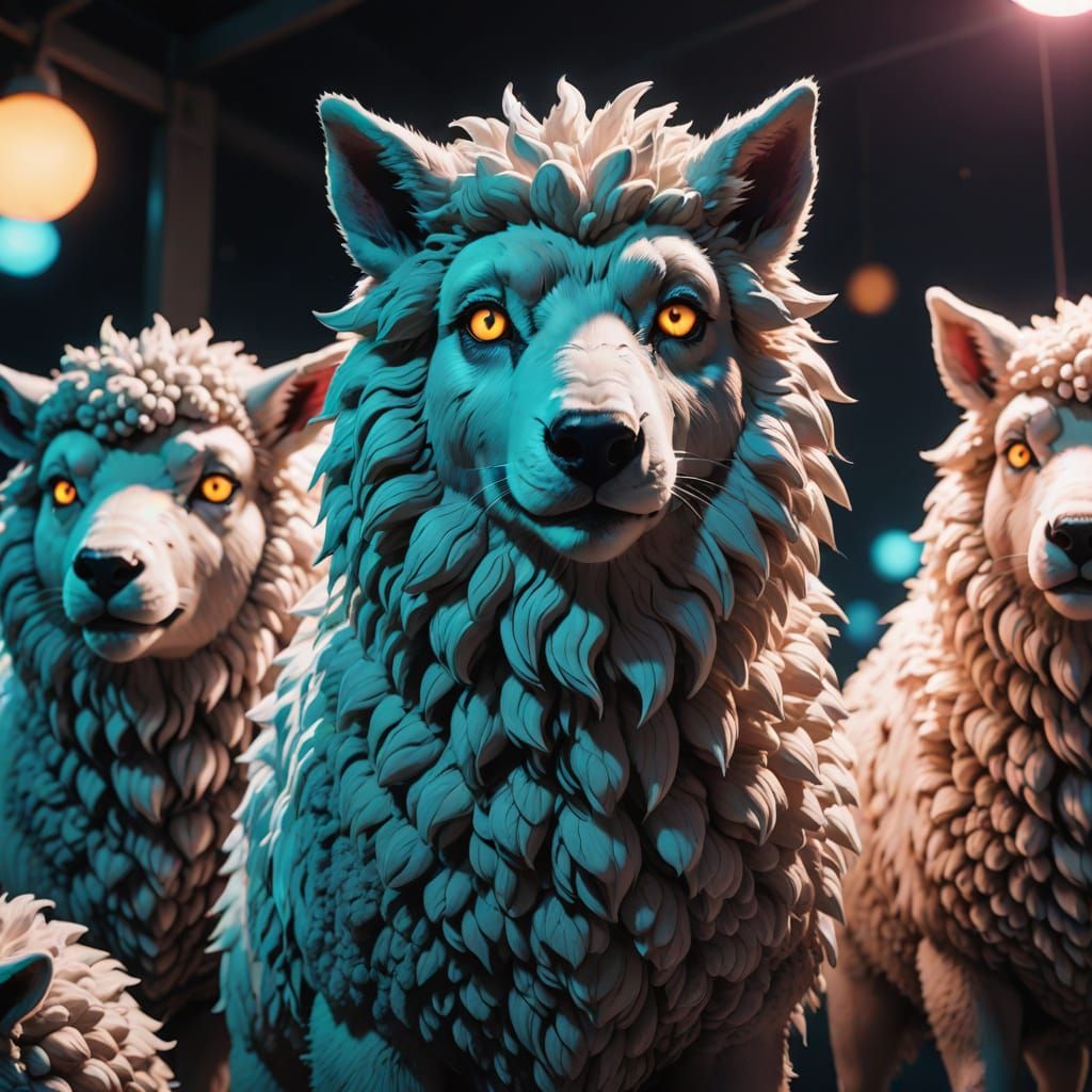 Anime Wolves in Sheep's Clothing, Glowing Eyes