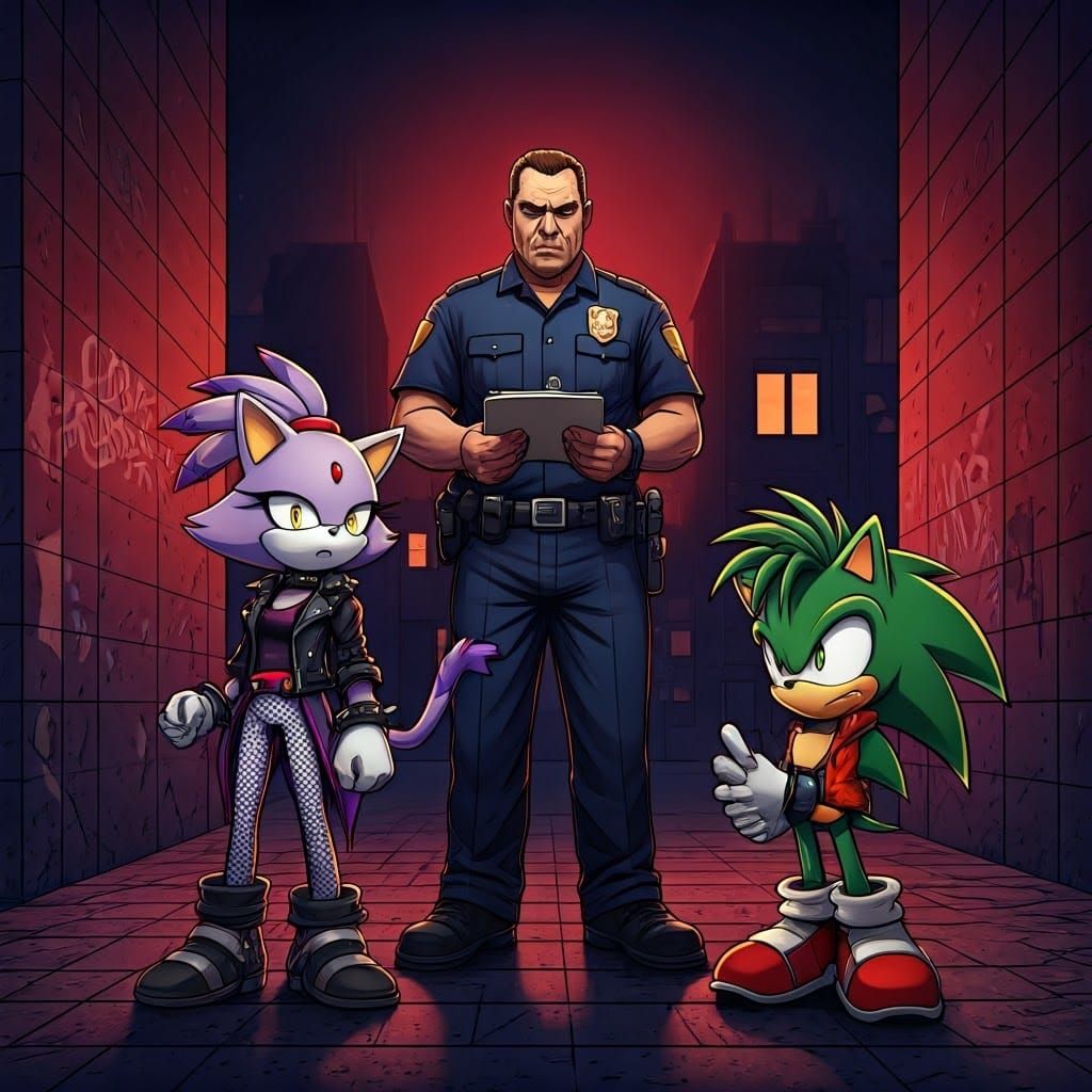 Gritty Heroes Arrested in Urban Chaos