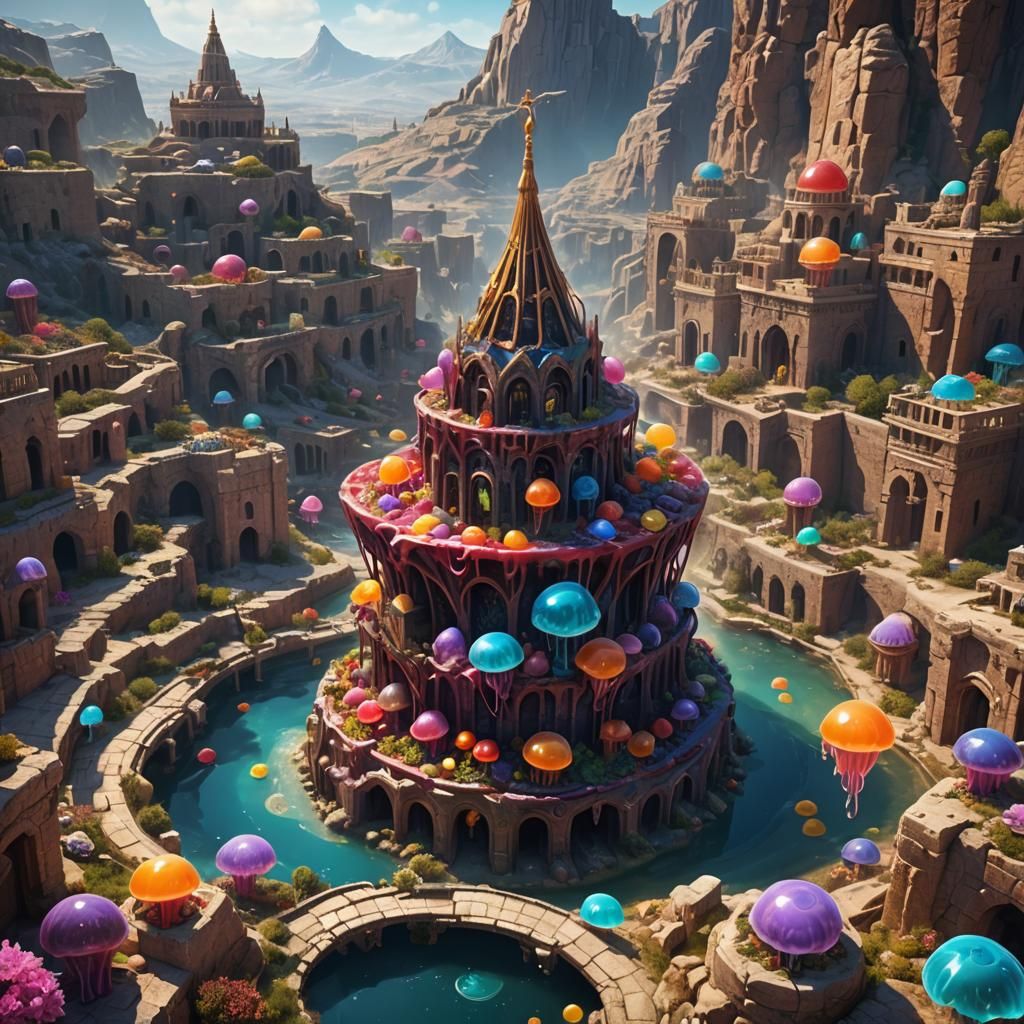 Ancient Jelly Candy in Israel: Matte Painting