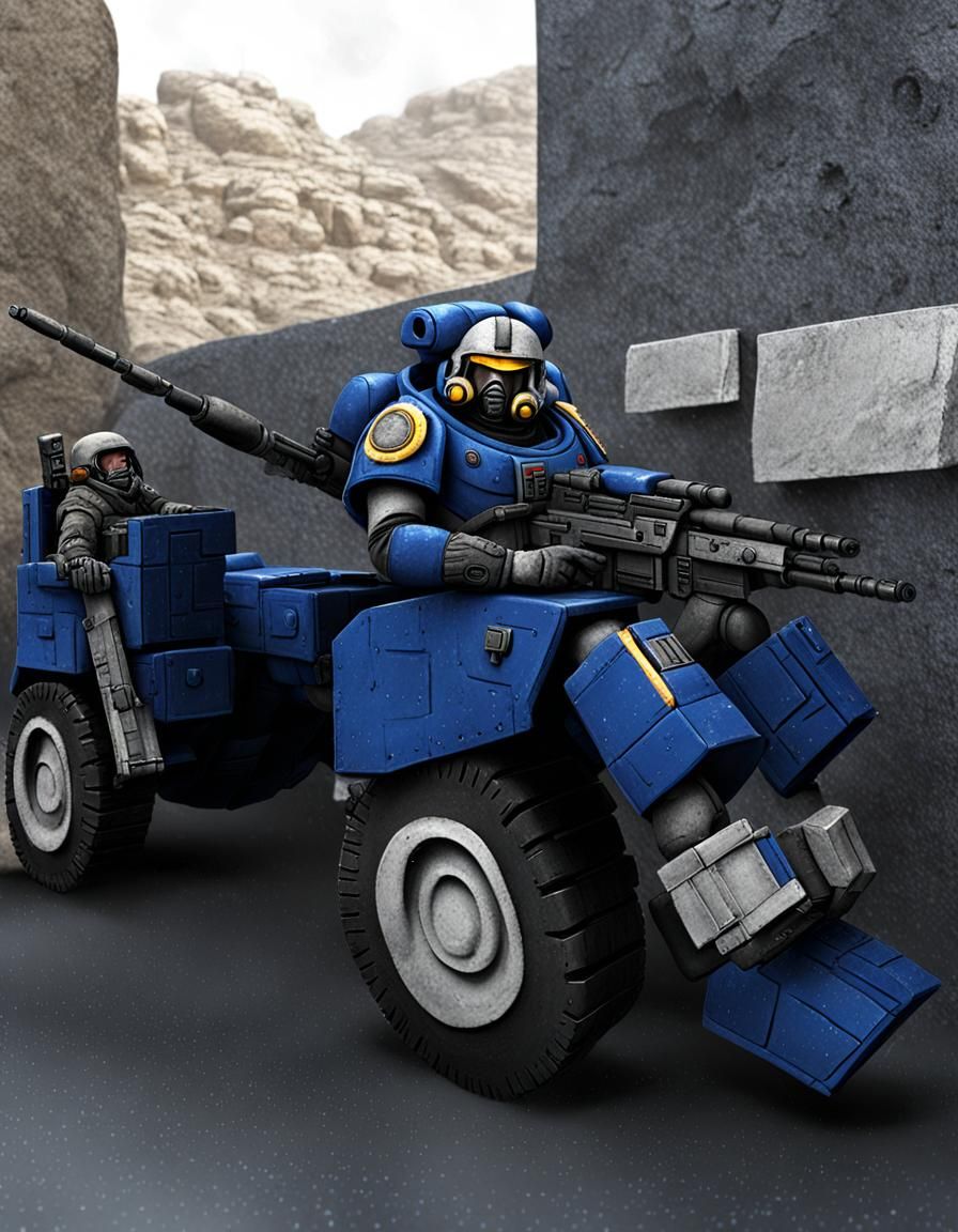 Futuristic Israeli Space Marine Concept Art