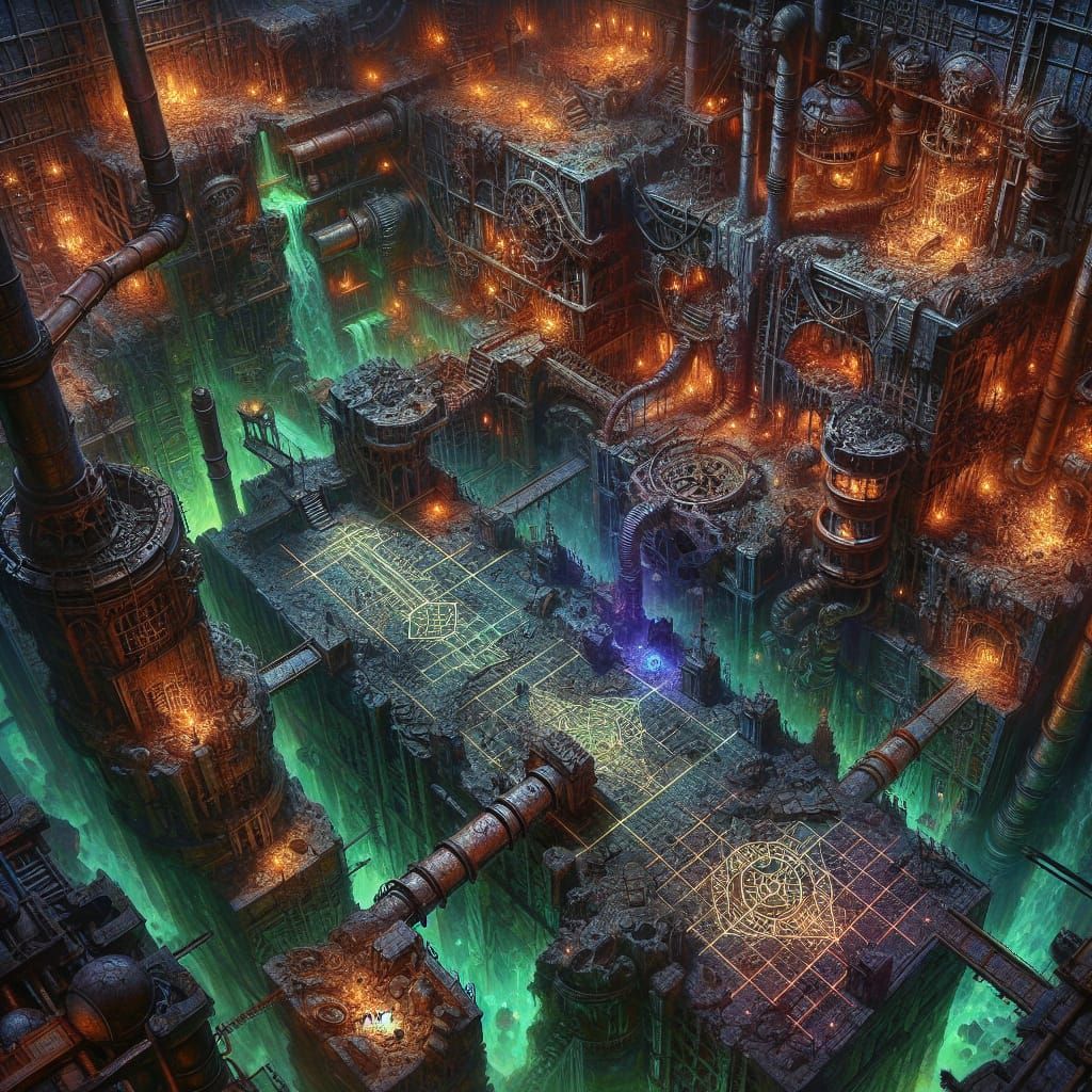 Magitek Penal Colony Mine Tactical Map