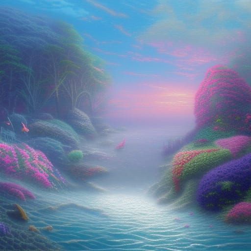 Ethereal Cake by the Ocean Floor