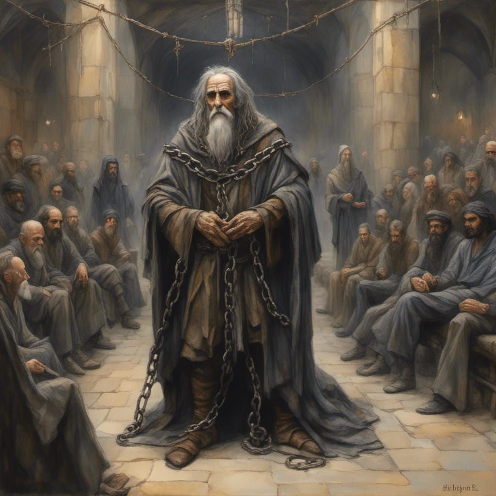 Pained Prisoner on Trial in Wizards' Court