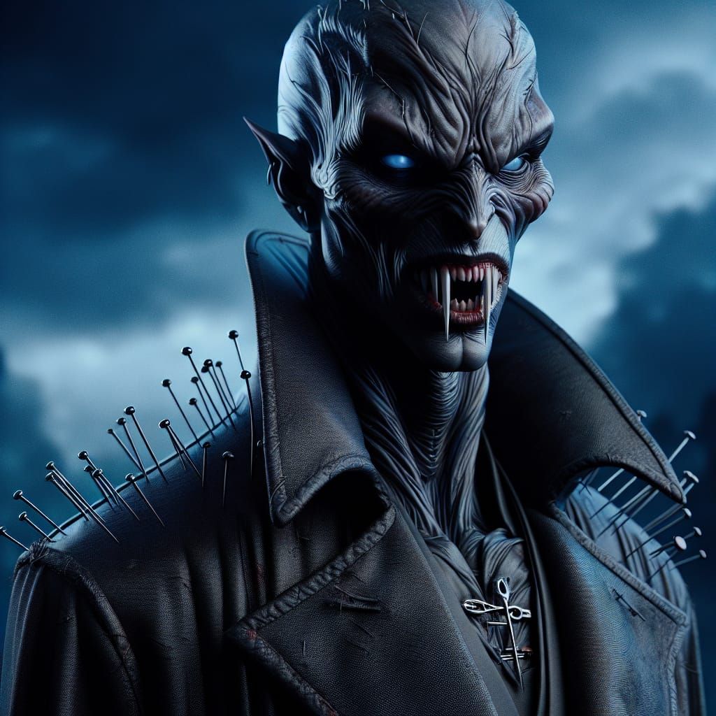 Vampire Assassin in Dark Fantasy 3D Digital Art