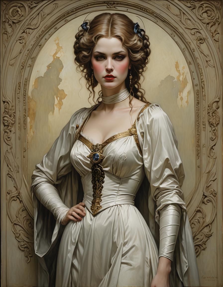 Dark Fantasy Portrait with Soft Lighting