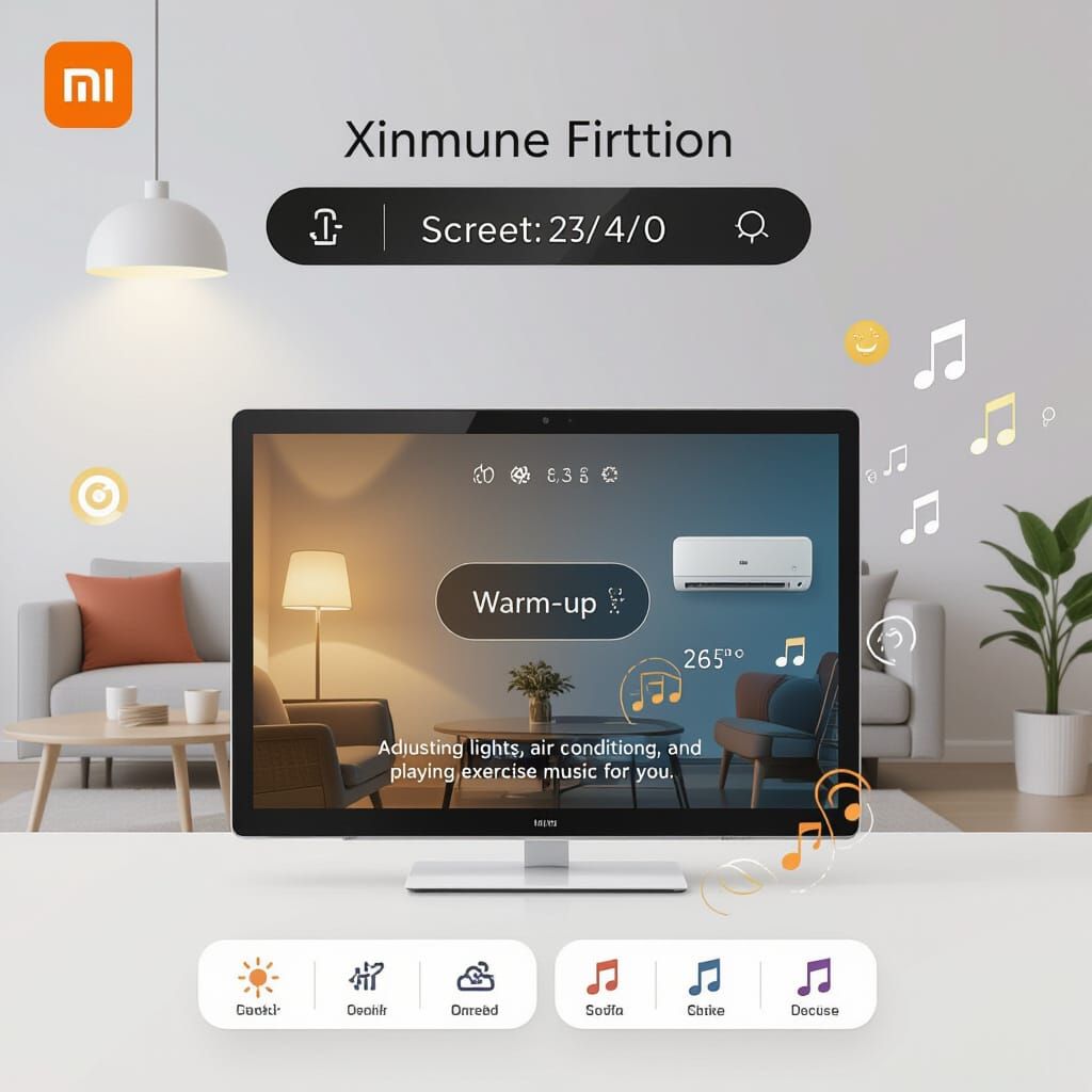 Xiaomi Smart Display Hub Adjusts Home Ambiance