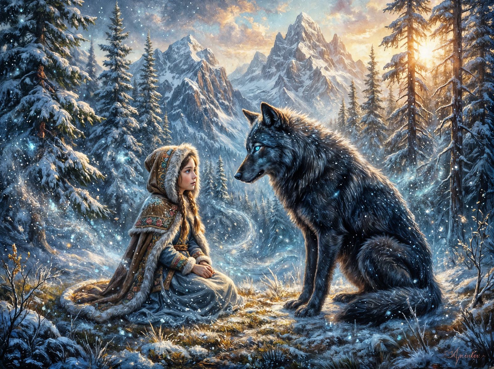 The Little Girl and the Wolf