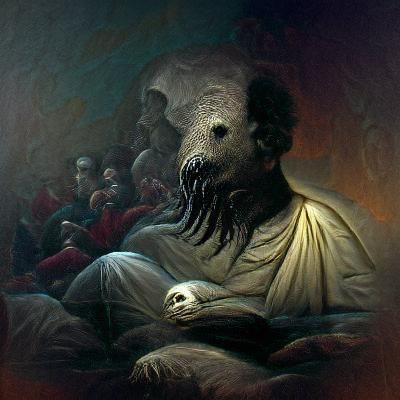 Sinister Horror Scene Inspired by Doré and Rutkowski