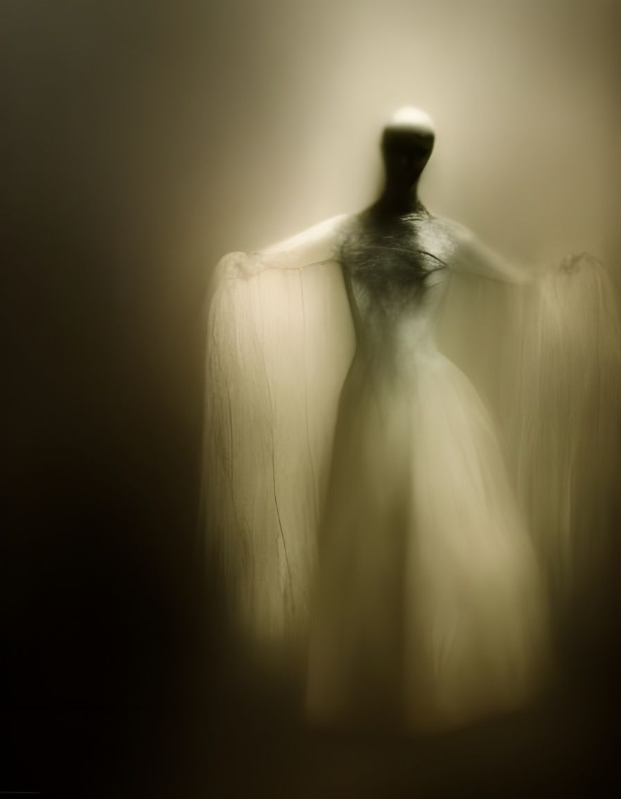 Graceful Spectral Phantom in Cobweb Dress