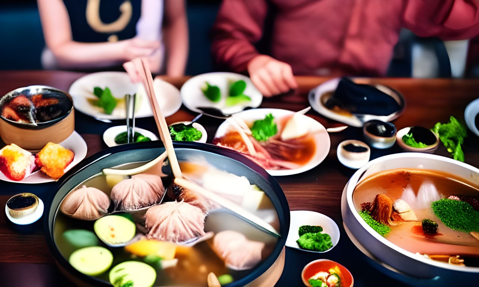 Delicious Chinese Hot Pot, Studio Ghibli Style