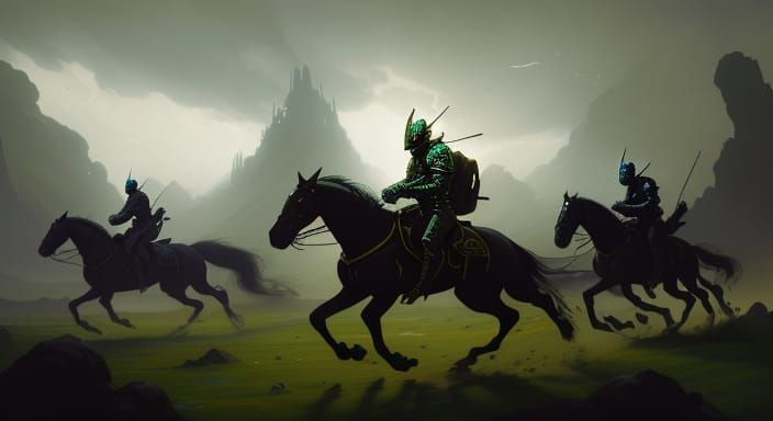Chiaroscuro Knights Engage in Epic Cavalry Battle