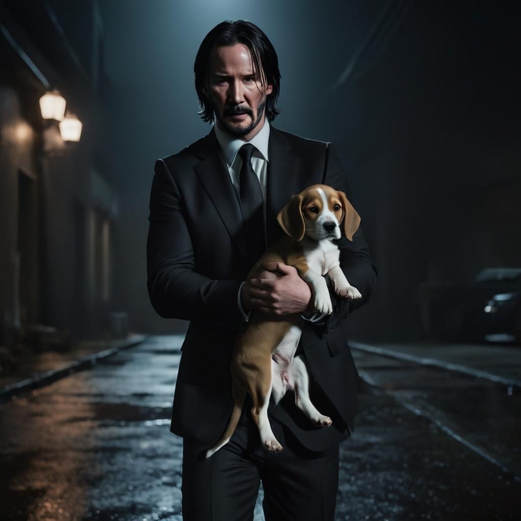 John Wick and his dog