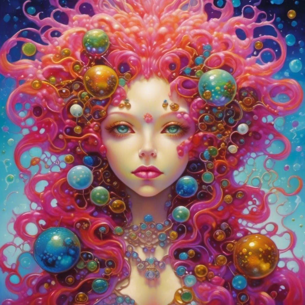 Cute Baby Rat Eating Noodle with Magical Ambience