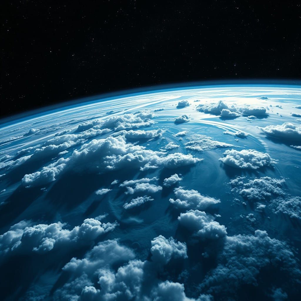 Earth From Space Matte Painting