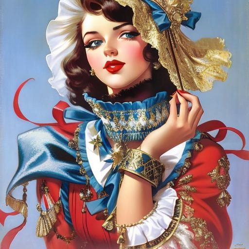 Elegant Portrait of a Woman with a Pretty Face