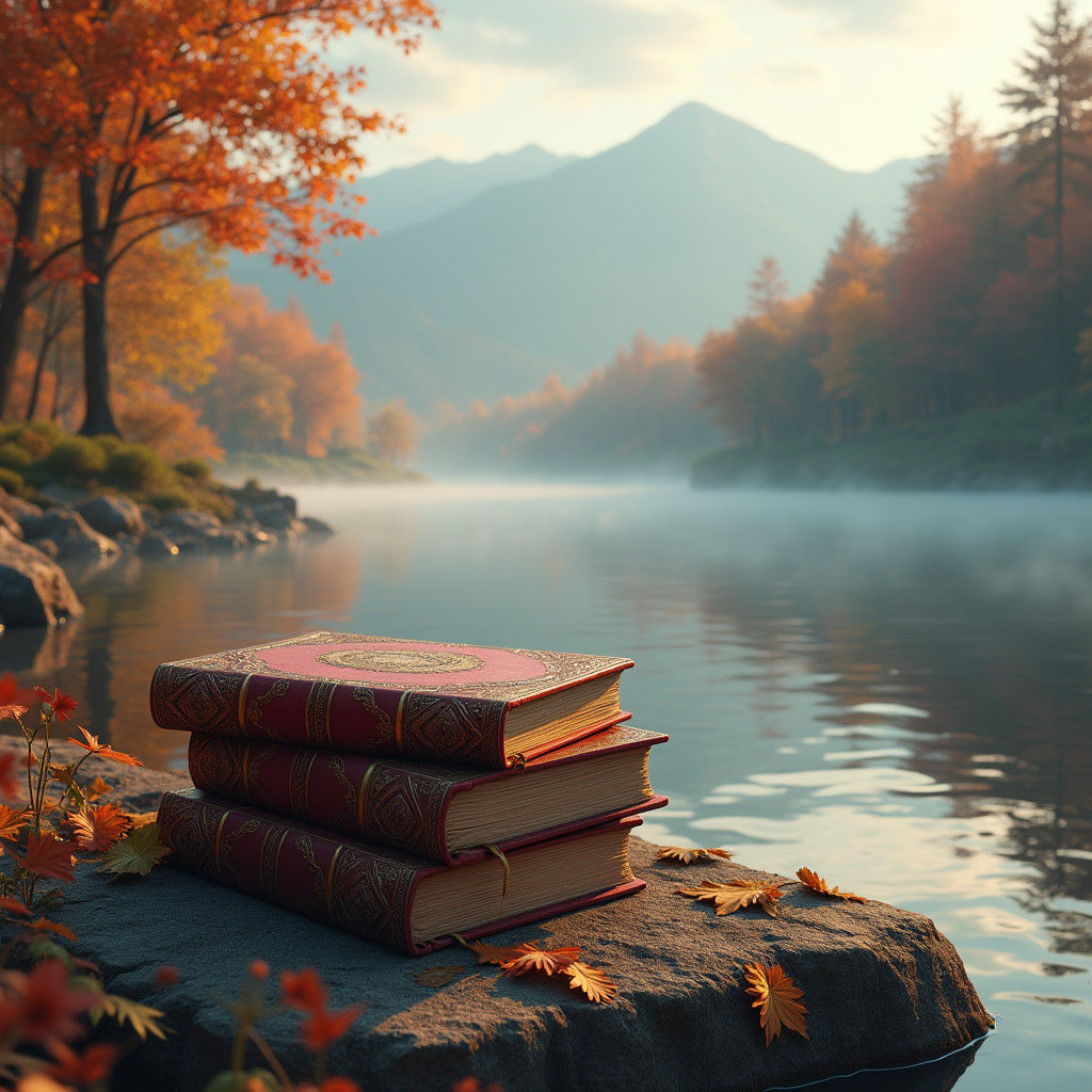 Vintage Books by Mountain Lake: 3D Anime Art