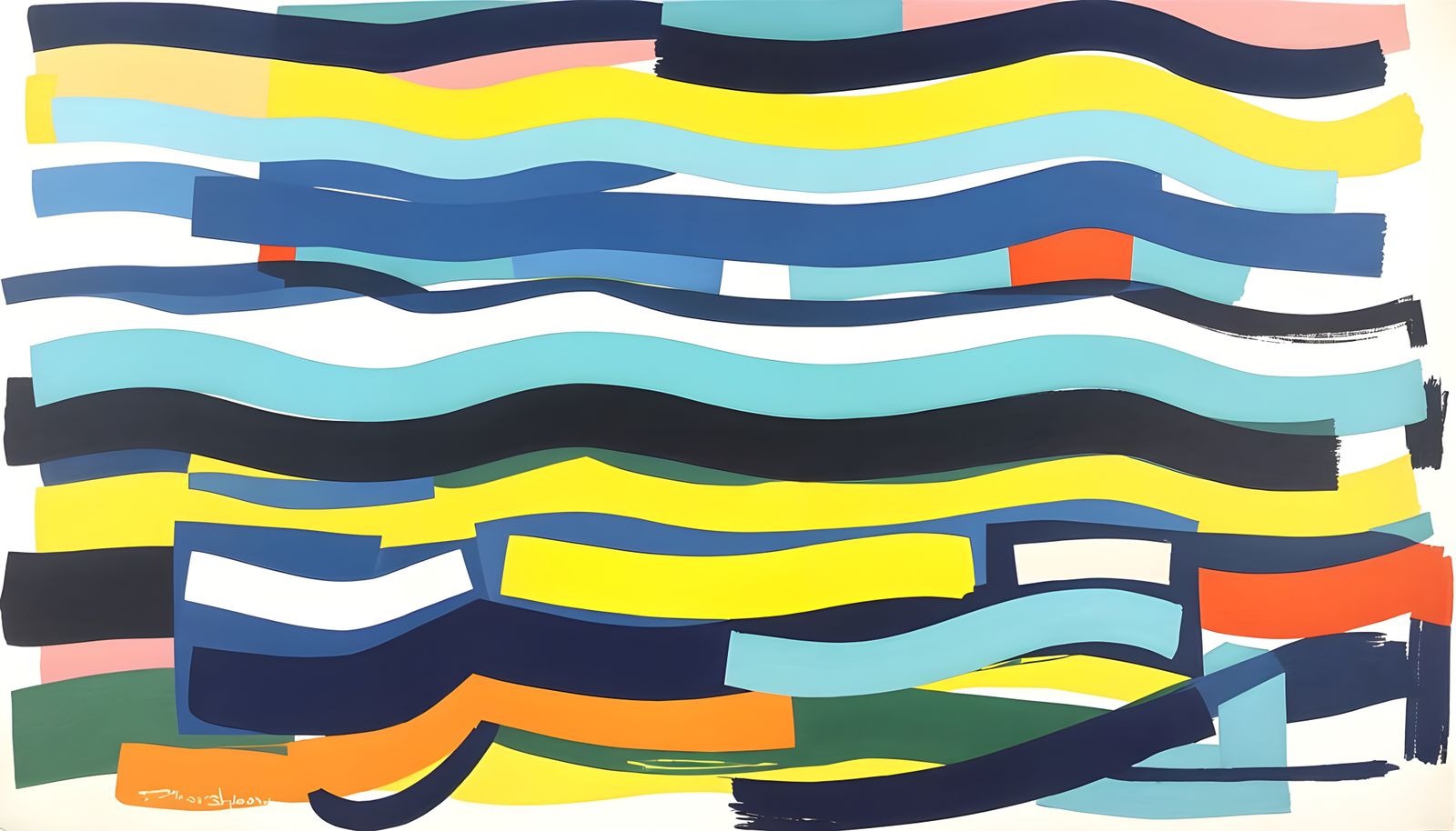 Abstract Colorfield Painting in Rothko Style