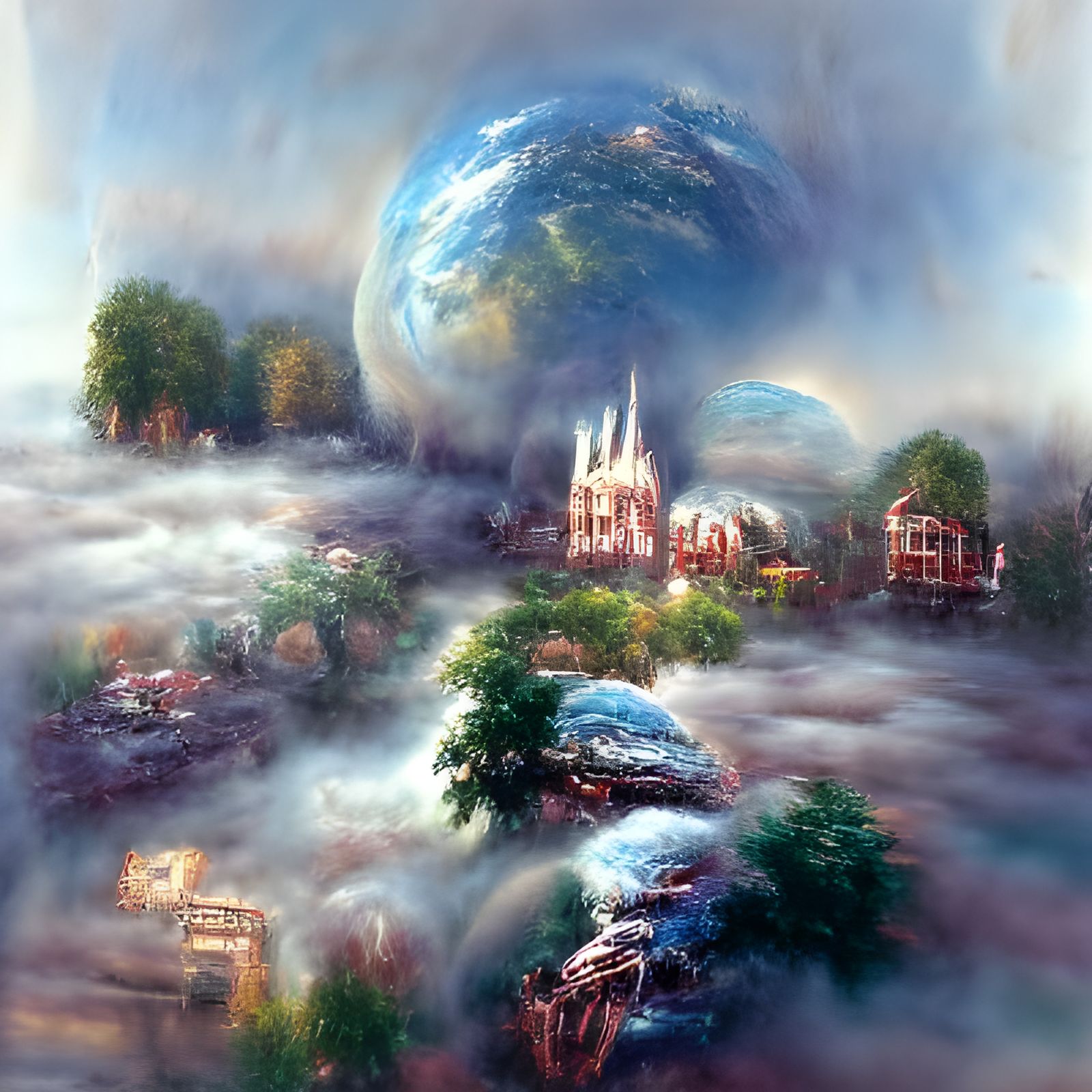 Ethereal Earth After Humans in Fantasy Style