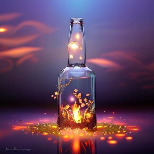 Vibrant, Dreamy Tilt Shift Illusion of Luminous Flowers and...