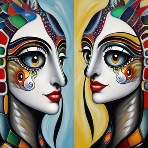 Angler Fish Oil Painting in Pop Surrealist Style