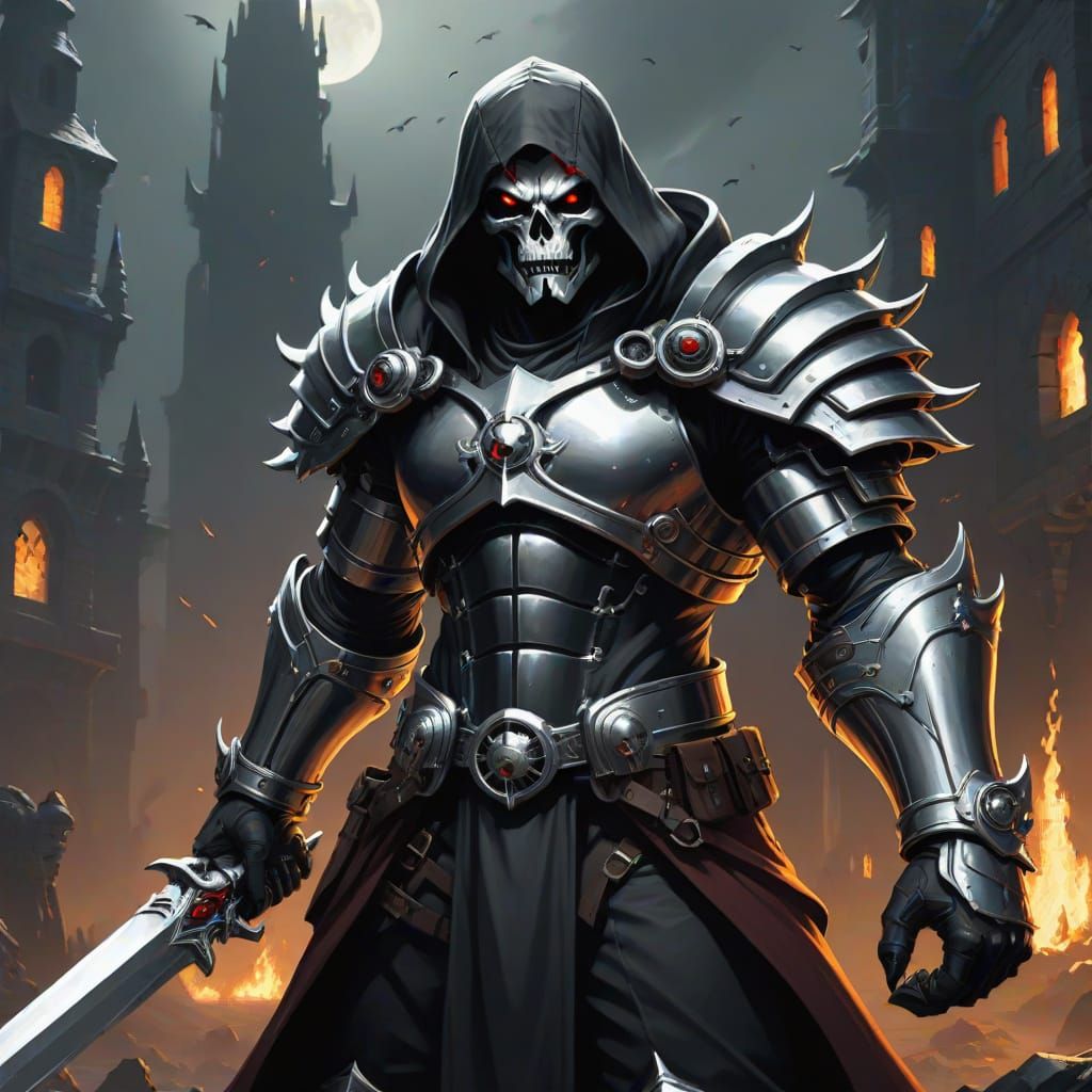 Grimdark Chrome: A Striking Visual Contrast