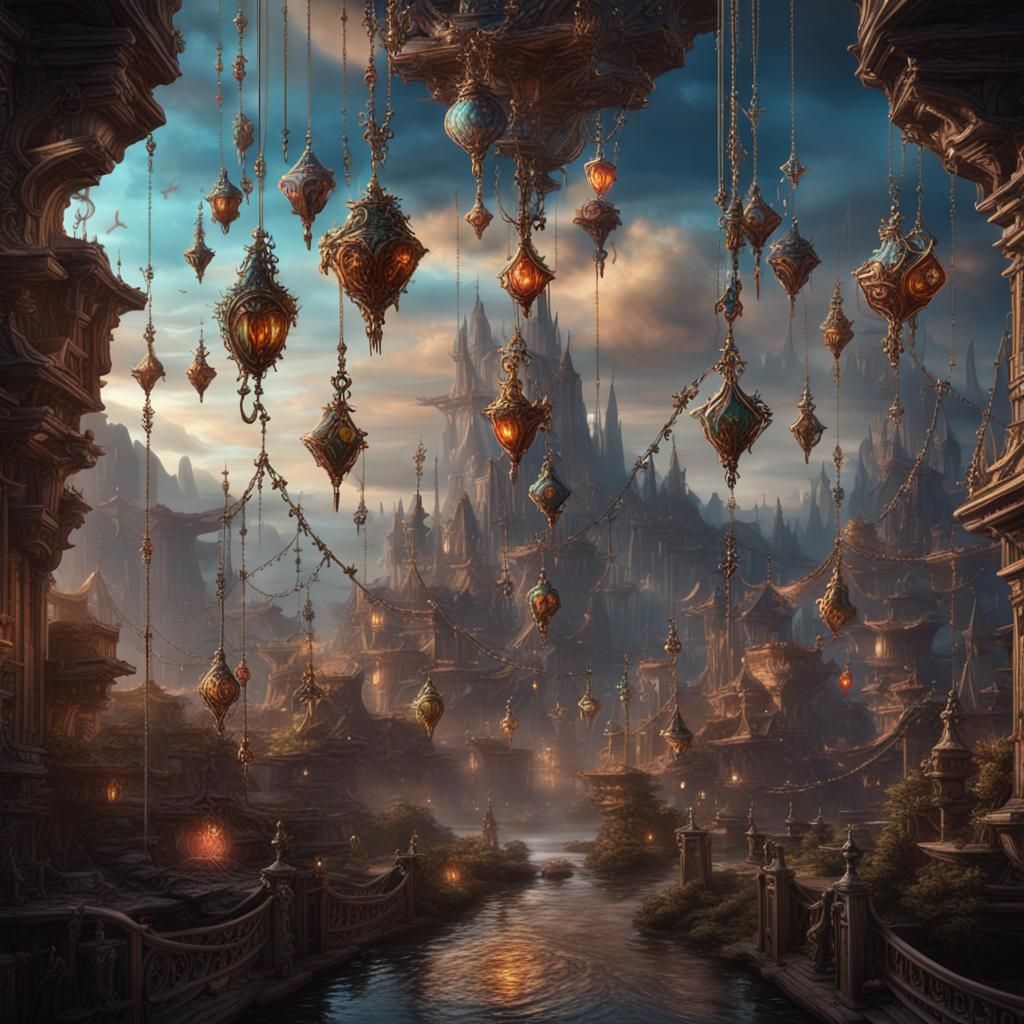 Fleeting Happiness: A Detailed Fantasy Concept Art