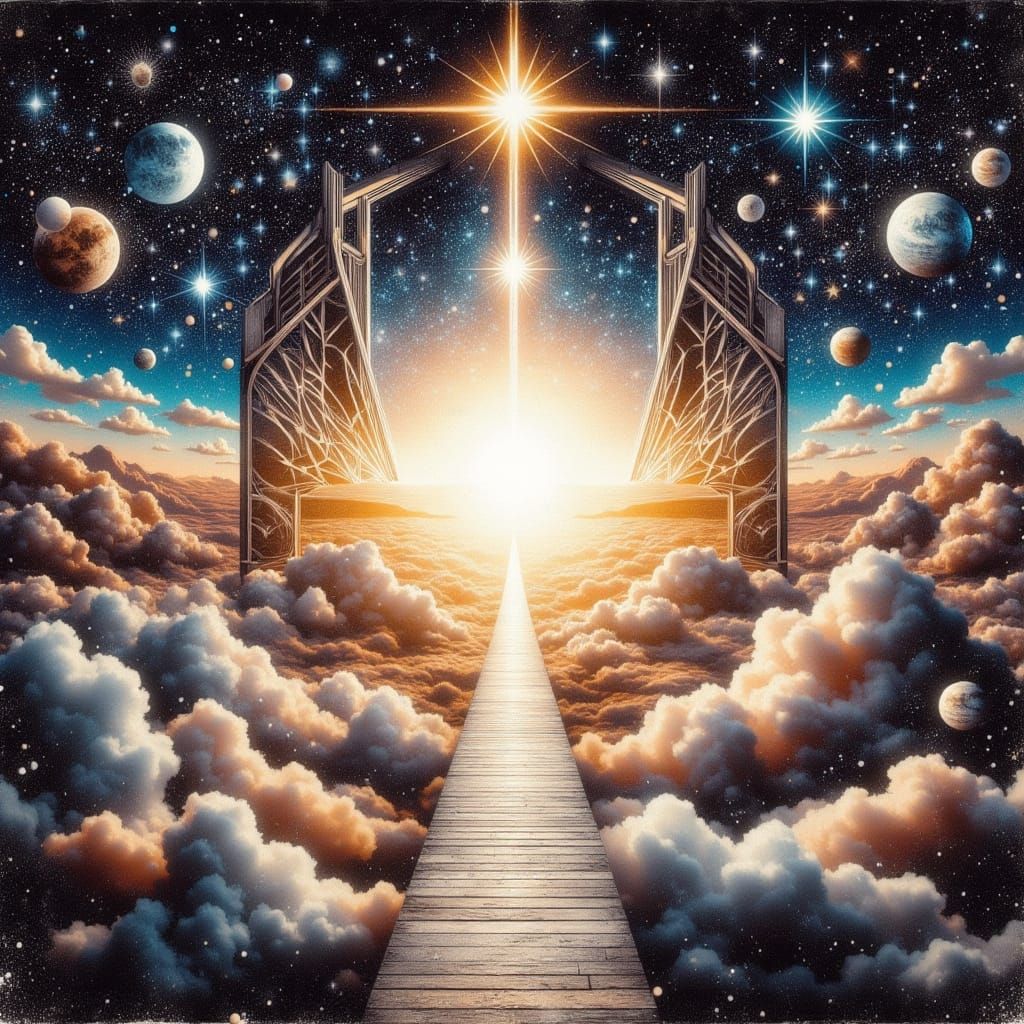 Surreal Portal in the Sky Unveils Cosmic Wonders