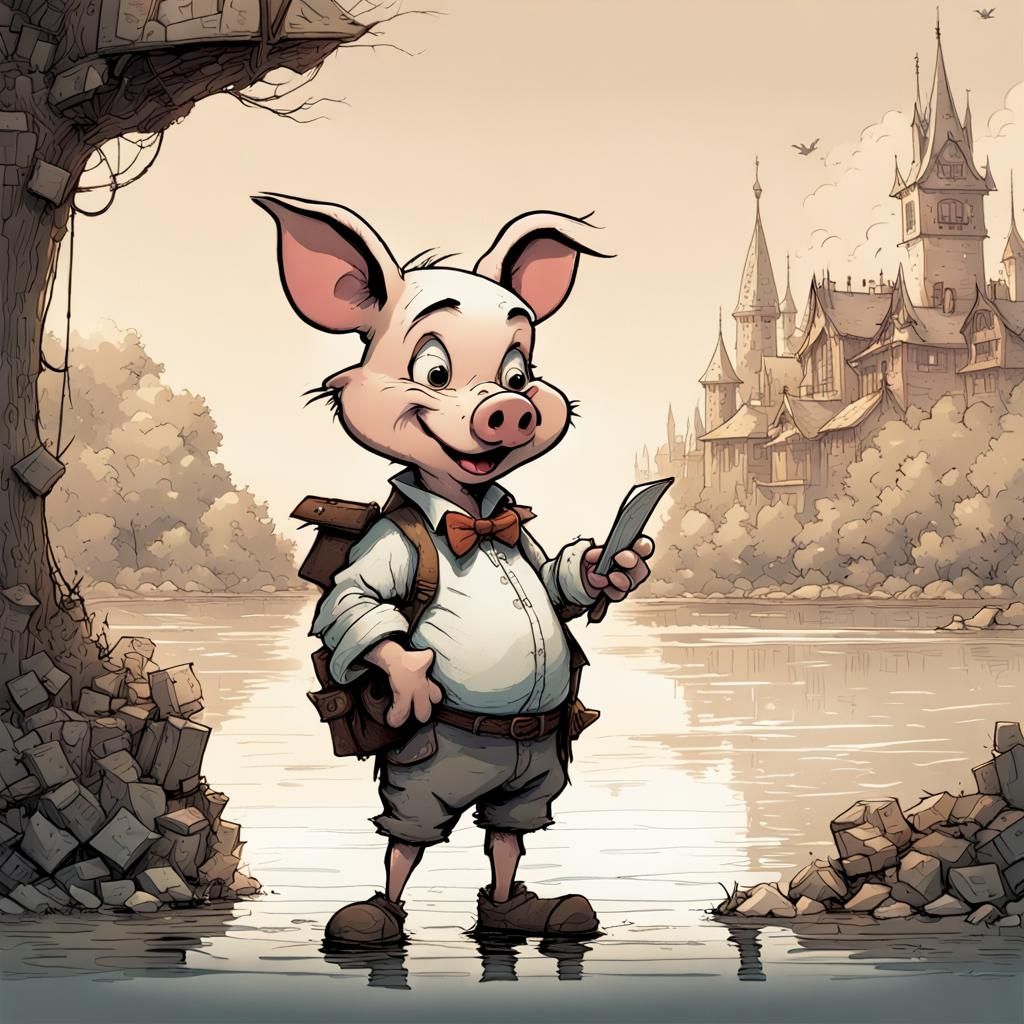 Pig On A Scavenger Hunt