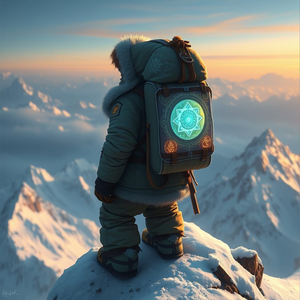 Dwarf Climber Conquers Mount Everest's Snowy Peak