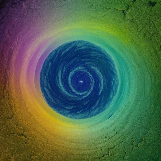 Apocalyptic Woman Runs with Anchor: Expressionist Painting