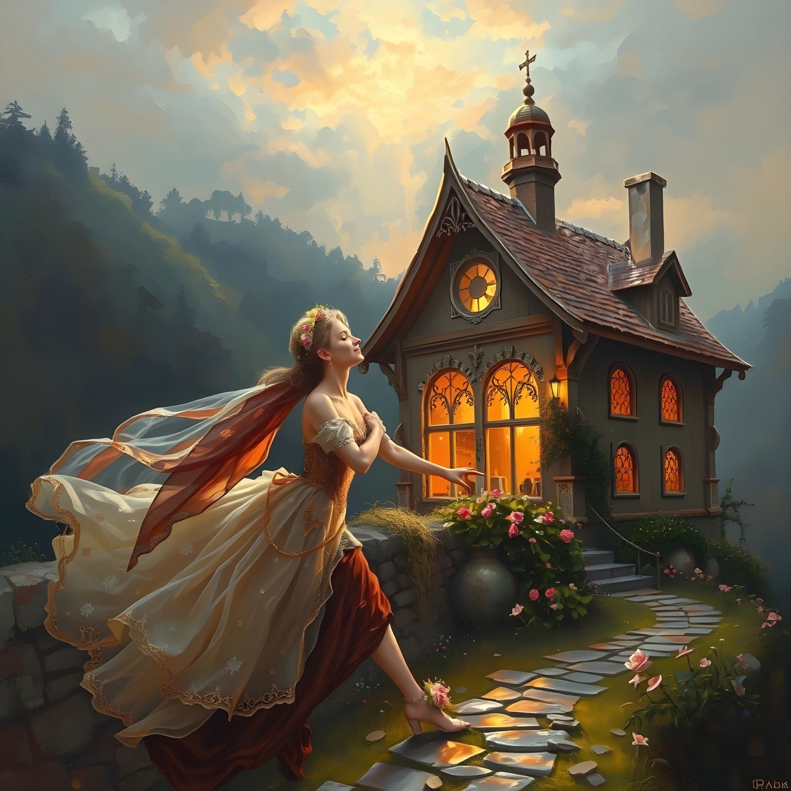 Romantic Realism Image of Youthful Ephemerality