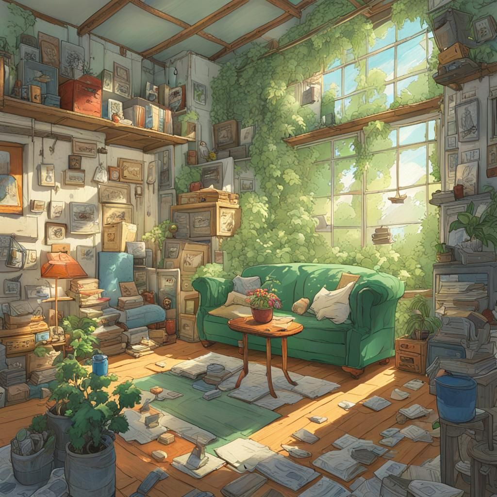 Sophisticated Dressmaker's Shop in Warm Sunlight