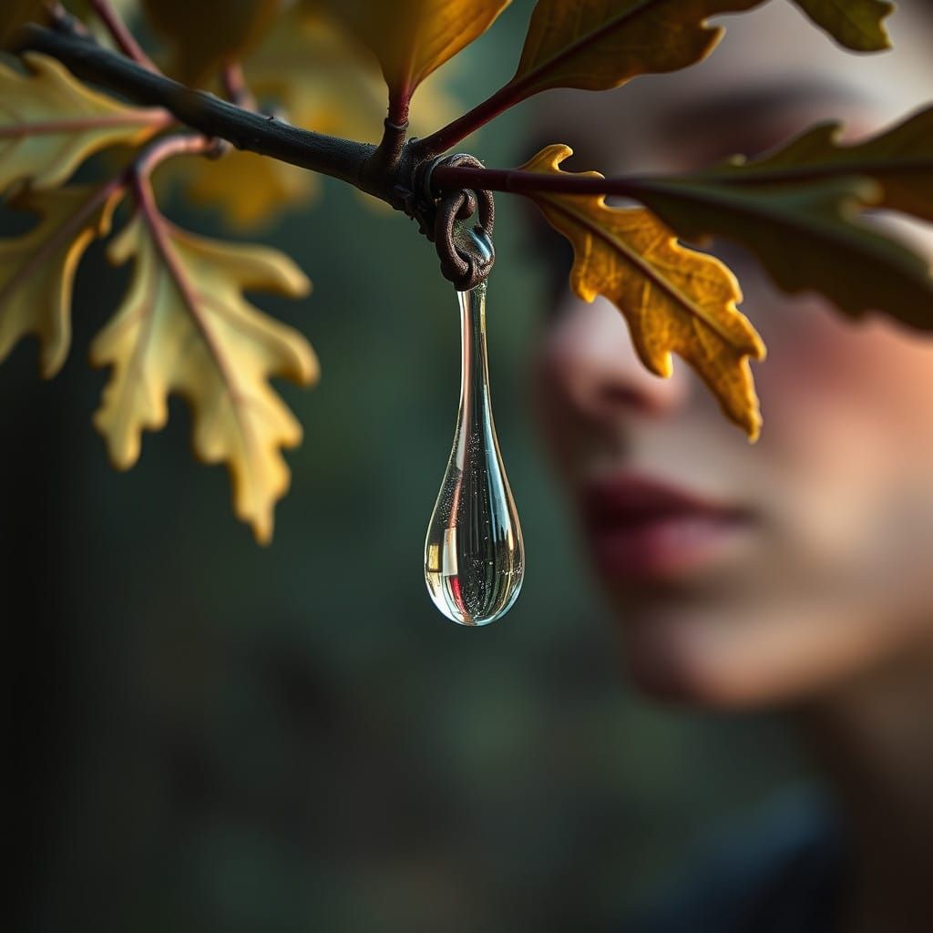 Water Drop in Hyperrealistic Splash Art