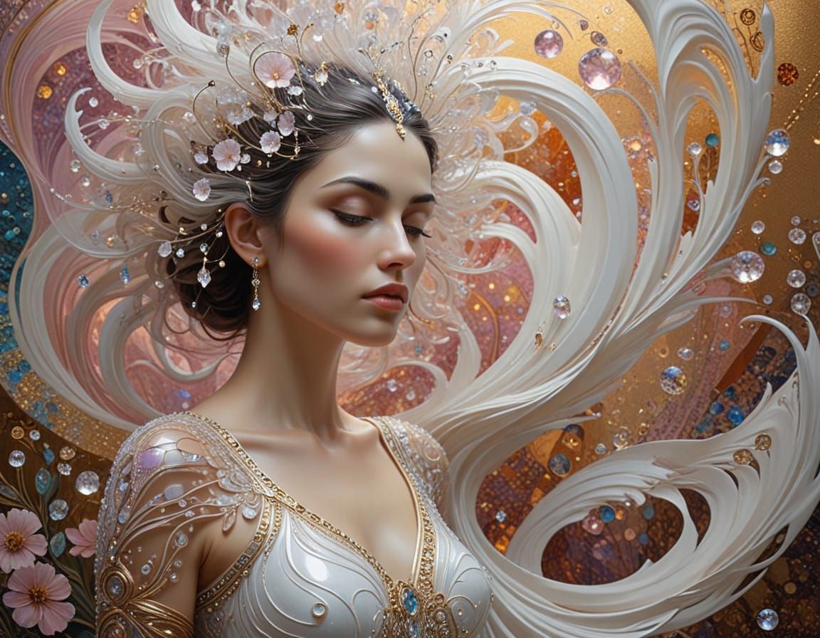 Quantum beauty glimmers in crystalline grace