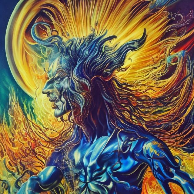 Surreal Dream of Veridis Quo in Salvador Dali Style