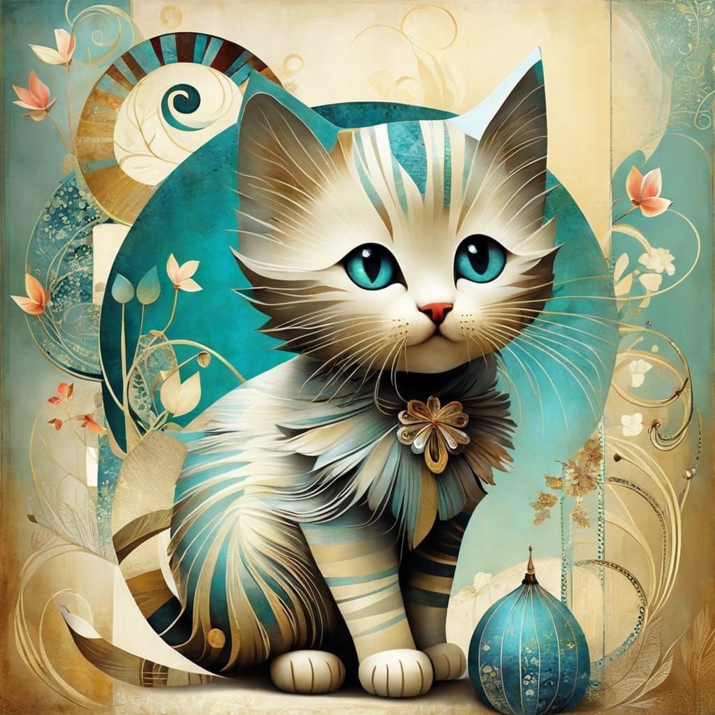 Artsy kitty