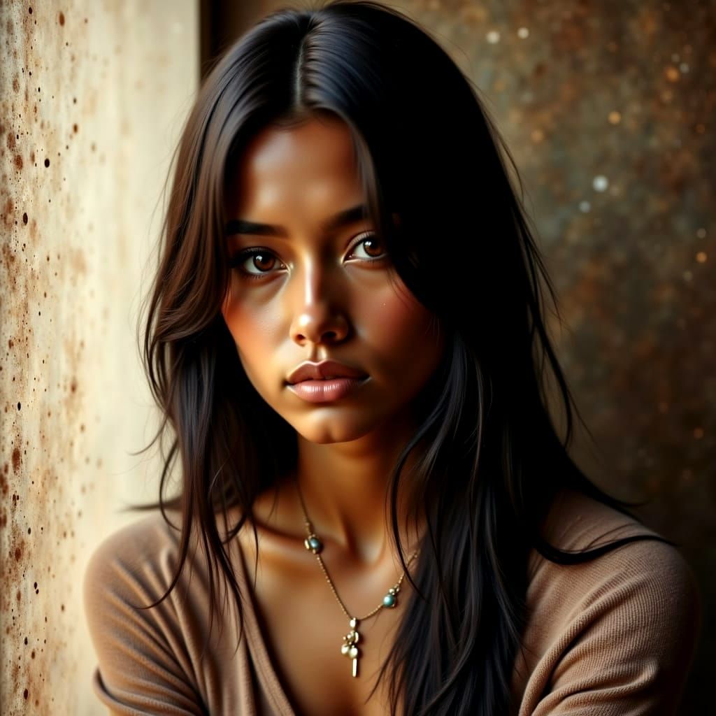 Ethereal Goddess Embracing Existential Freedom