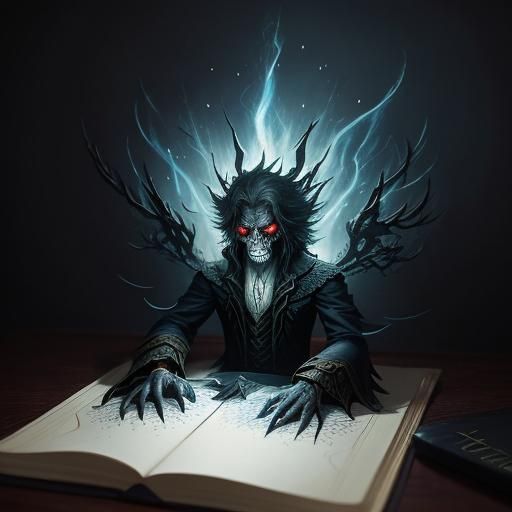 Magical Pop-Up Book Creation: Sinister Digital Art