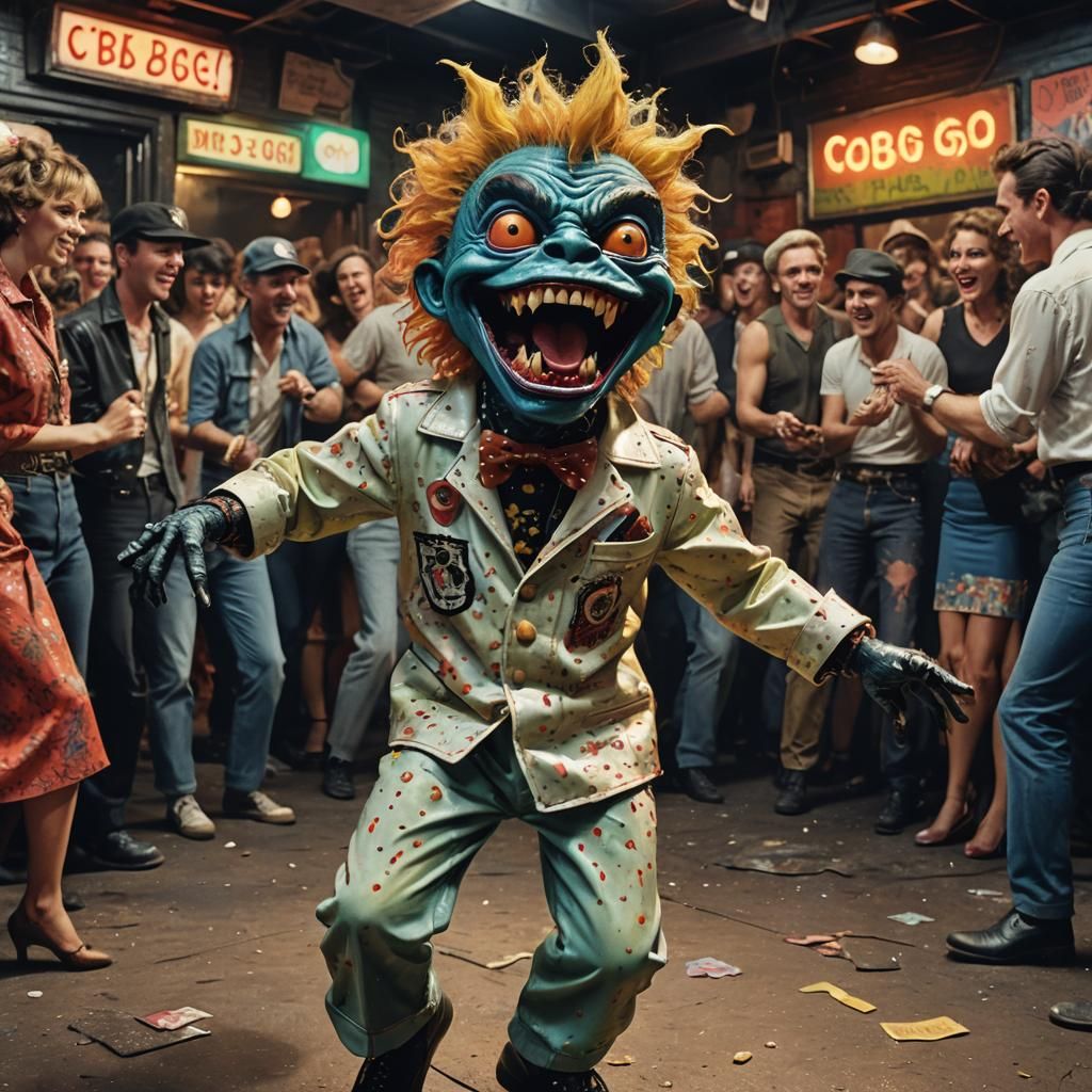 Monster Dances at CBGB in 1970s, Concept Art