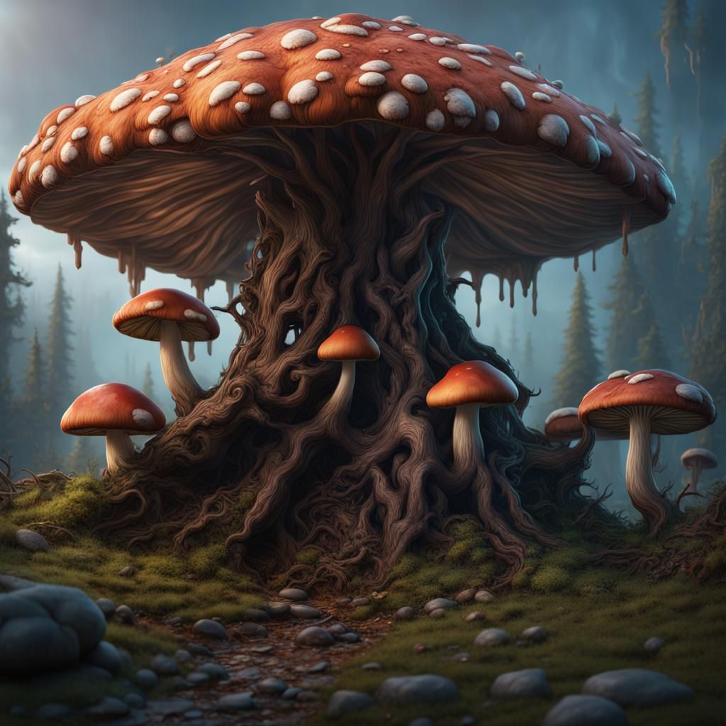 Enchanted Forest Glade in Fantastical Matte Painting