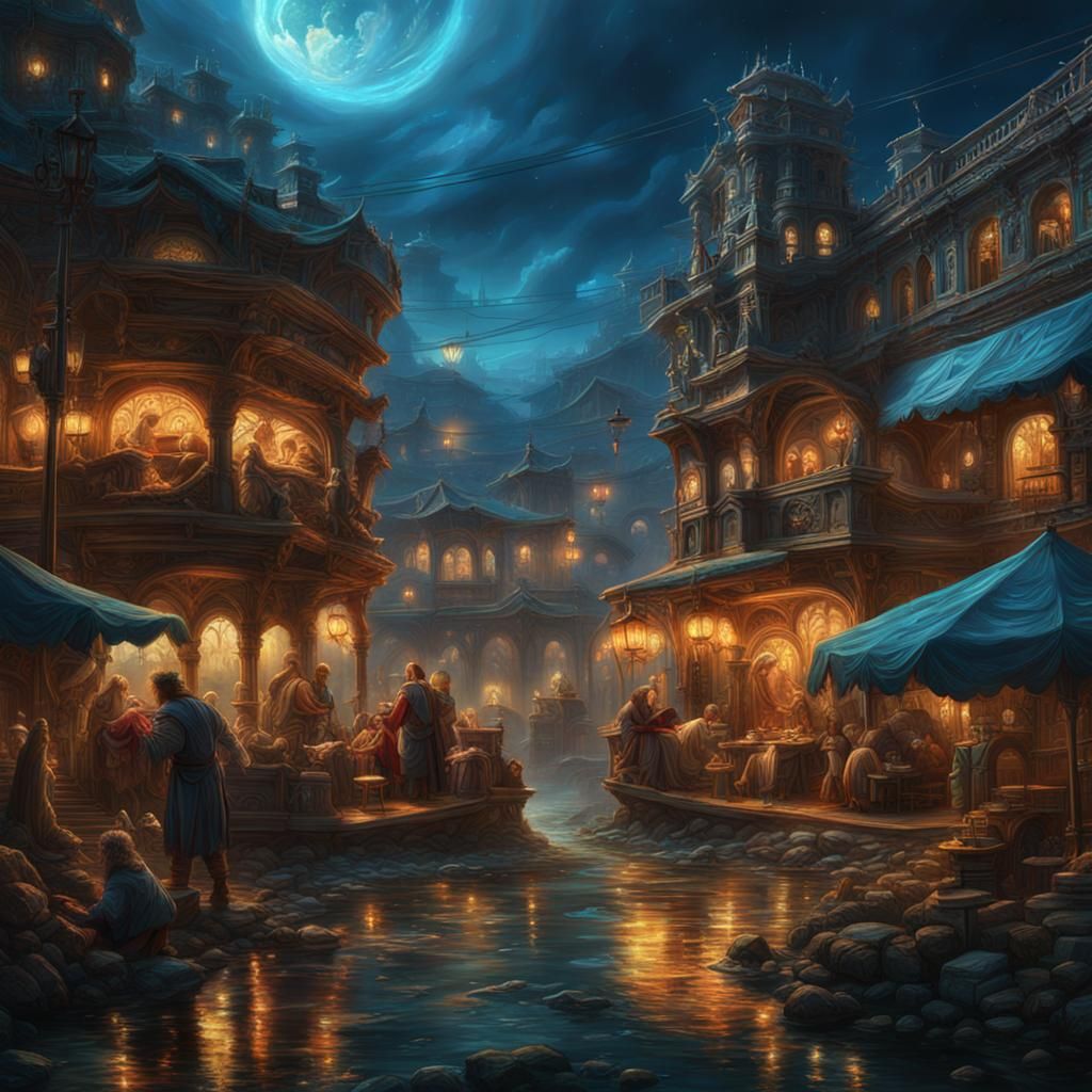 Intense Thirst: A Dramatic Digital Portrait