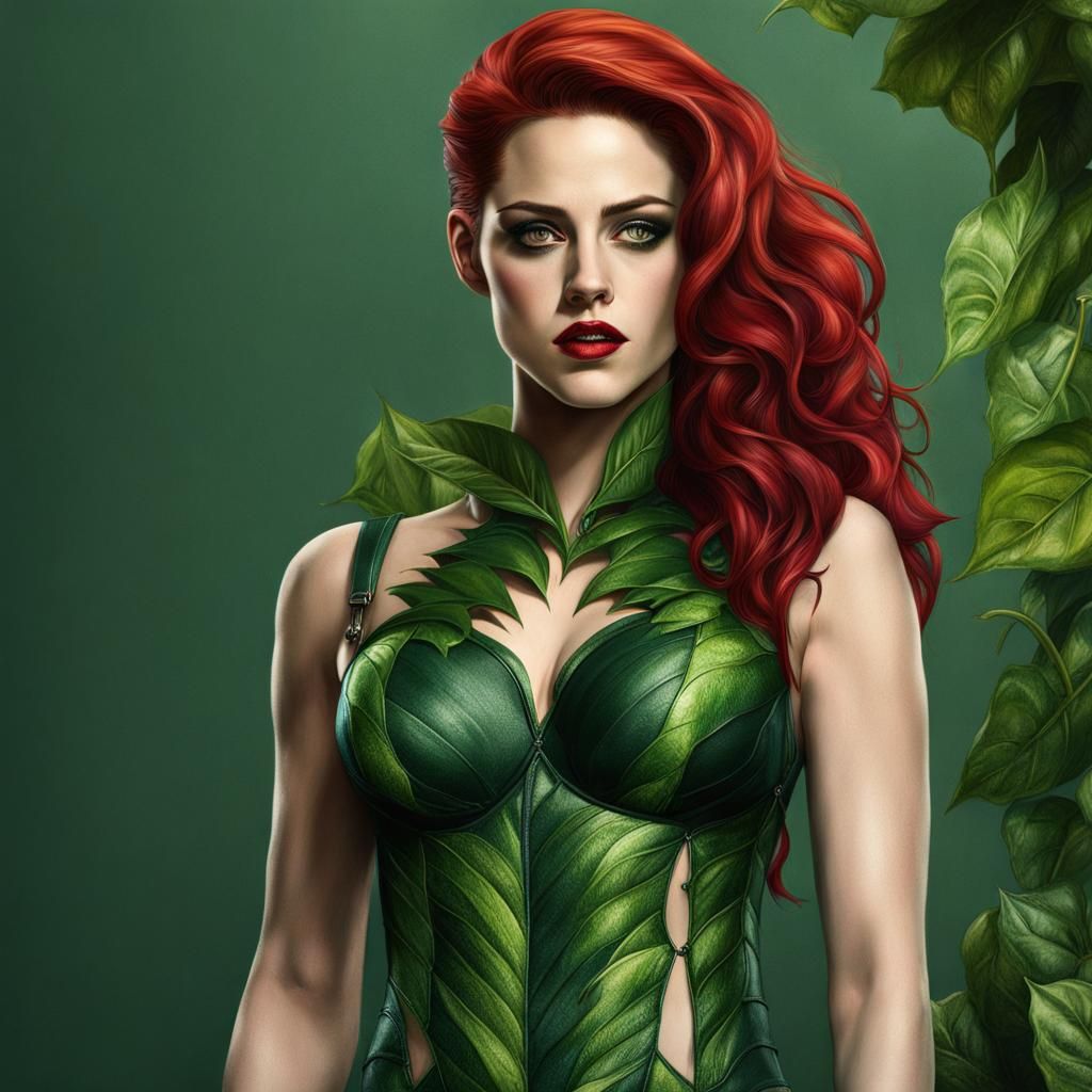 Hyperrealistic Poison Ivy Portrait